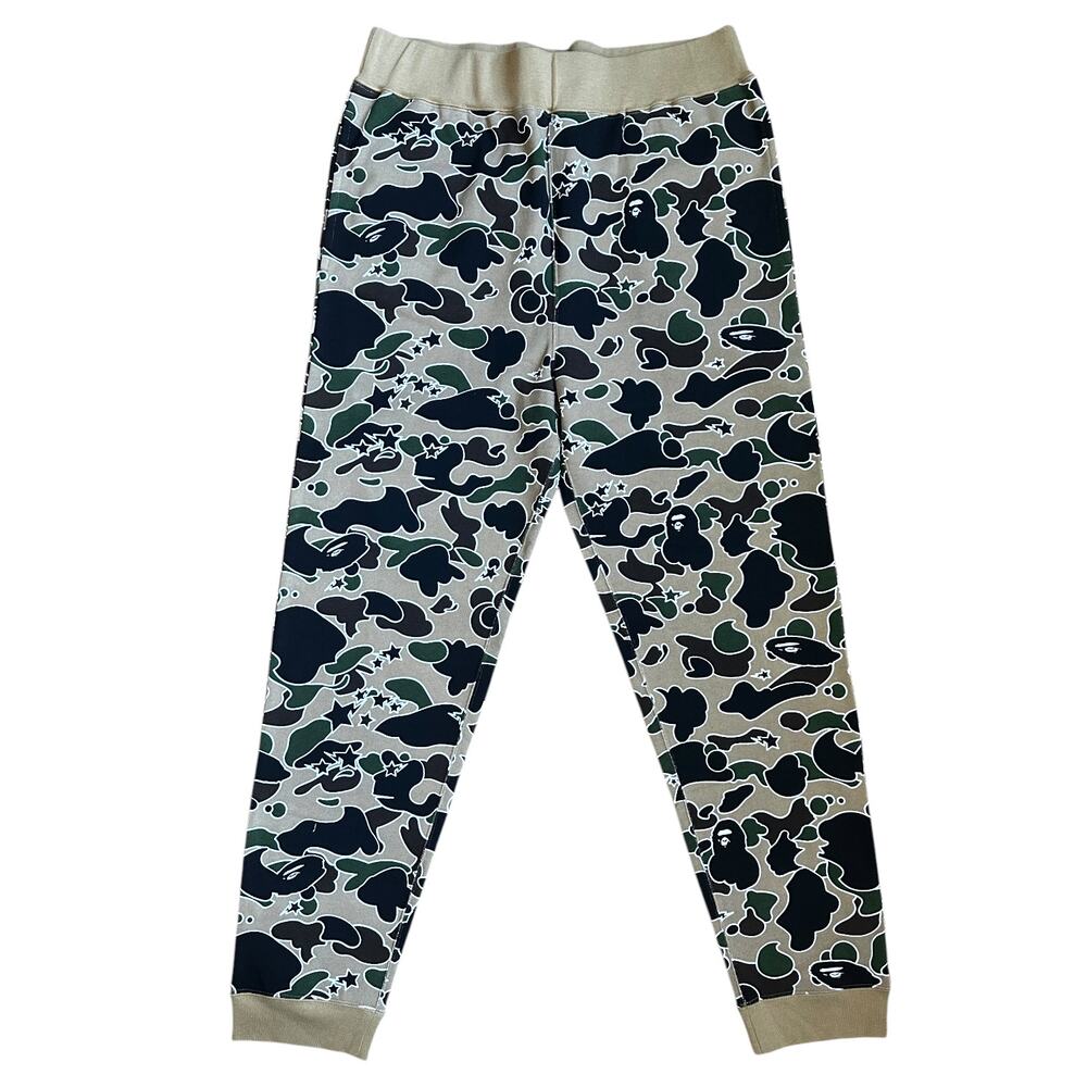 Brand New XL 36" Bape Psyche Camo Sweat Pants